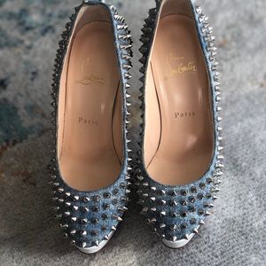 Authentic Louboutin Lady Spikes 150